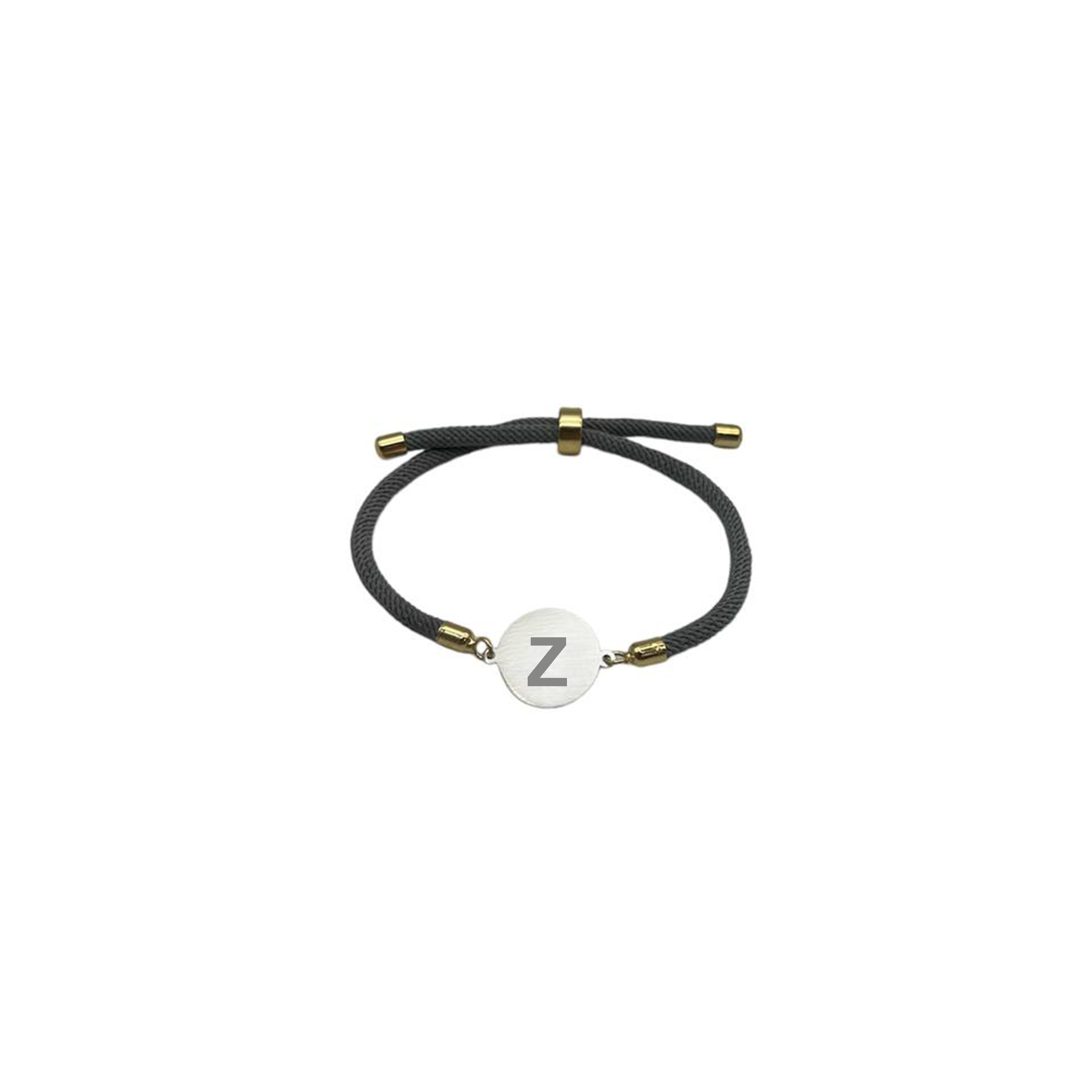 دستبند نقره مدل حکاکی طرح حرف Z