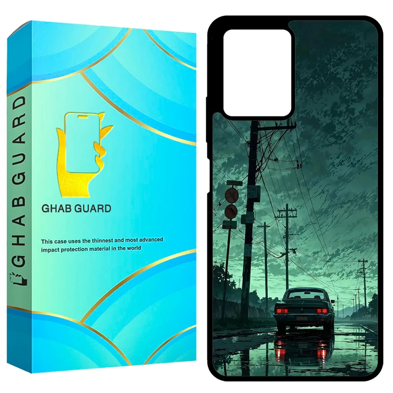 کاور قاب گارد طرح ماشین و جاده مدل GCHPRN12PP مناسب برای گوشی موبایل شیائومی Redmi Note 12 Pro Plus