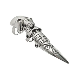 انگشتر مردانه مدل جمجمه 6 مفصلی 606anm