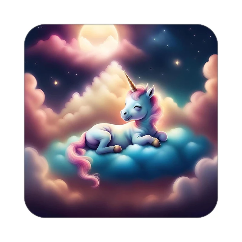 زیر لیوانی کاکتی طرح اسب تک شاخ و یونیکورن مدل mp29220