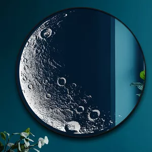 تابلو آینه سایان هوم طرح ماه نورانی G60