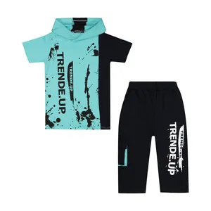 ست تی شرت و شلوارک بچگانه مدل 244