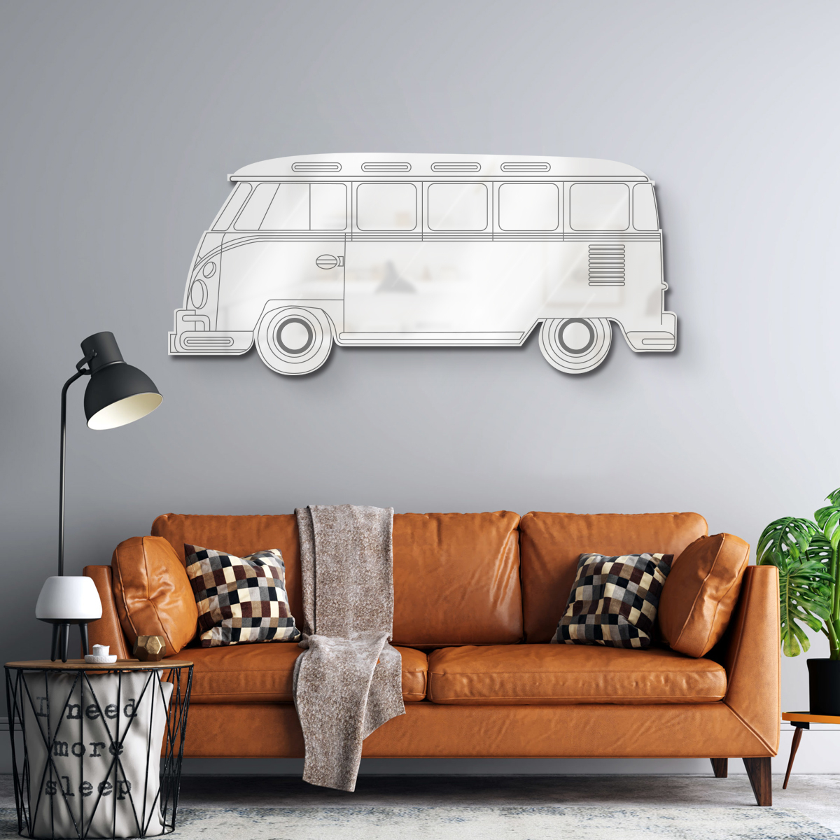 آینه پلکسی گلس  طرح فولکس واگن