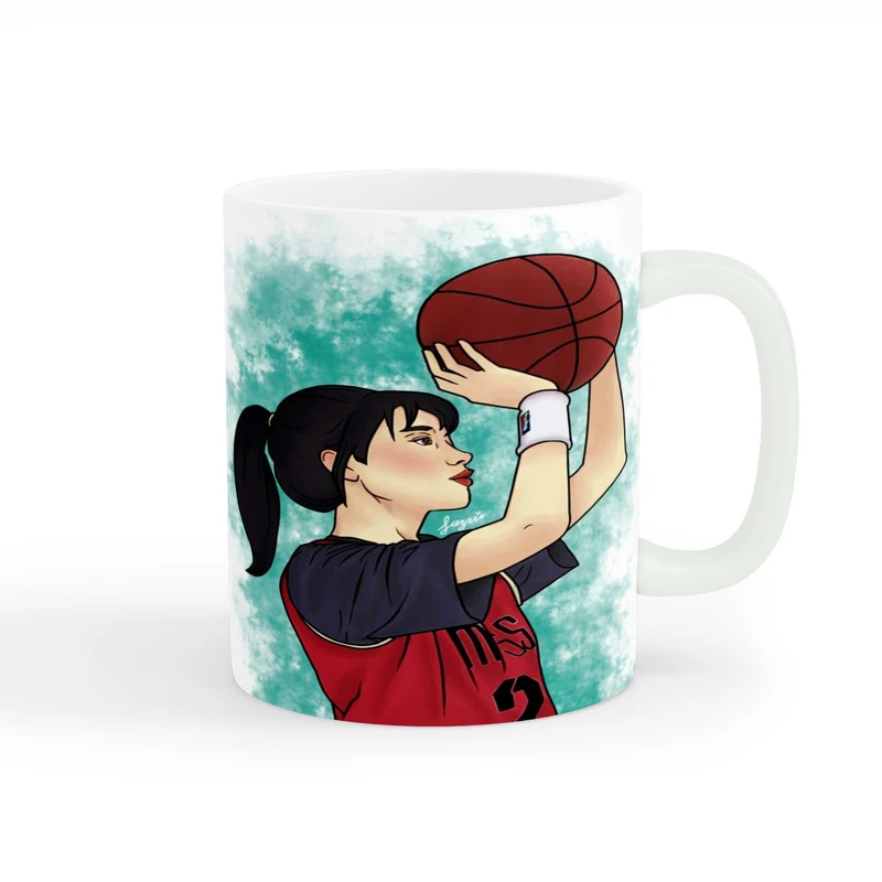  ماگ طرح دختر بسکتبالیست کد a-252