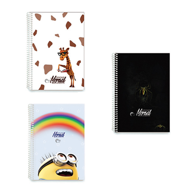 دفتر مشق 50 برگ مرسل مدل فانتزی کد 7 مجموعه 3 عددی