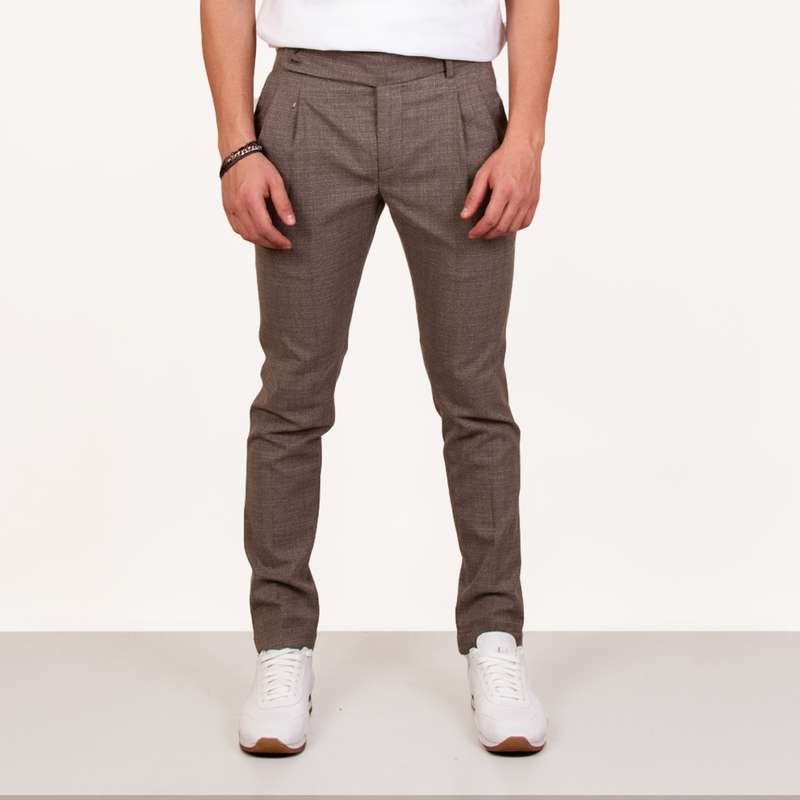 شلوار مردانه ان سی نو مدل فاستونی تیکارا رنگ قهوه ای