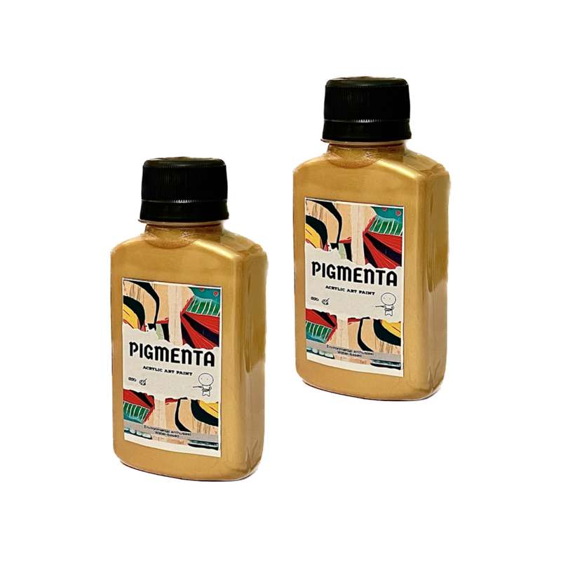 رنگ متالیک پیگمنتا کد P110 حجم 120 میلی لیتر بسته 2 عددی رنگ متالیک پیگمنتا کد P110 حجم 120 میلی لیتر بسته 2 عددی