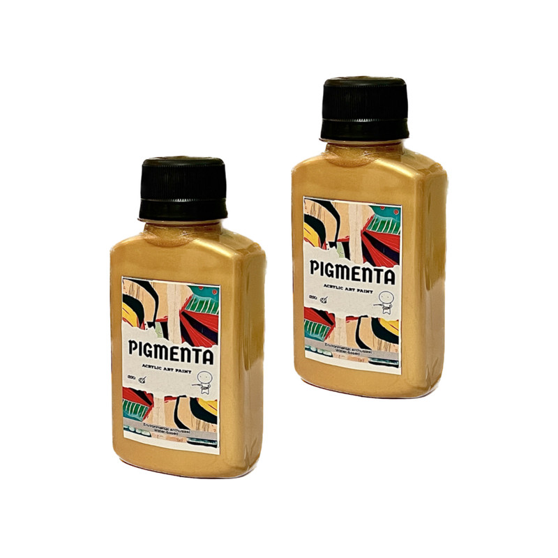 رنگ متالیک پیگمنتا کد P110 حجم 120 میلی لیتر بسته 2 عددی رنگ متالیک پیگمنتا کد P110 حجم 120 میلی لیتر بسته 2 عددی