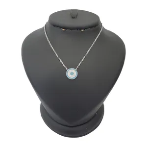 گردنبند نقره زنانه ترمه ۱ مدل چشم نظر کد smed 1145