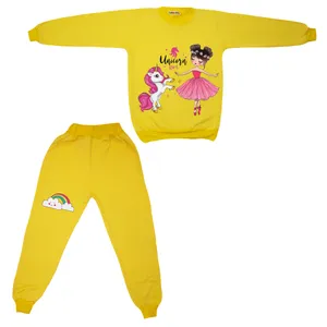 ست سویشرت و شلوار دخترانه مدل اسب شاخدار