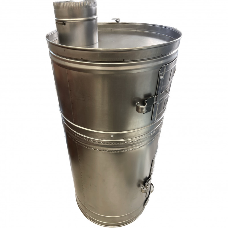 بخاری هیزمی مدل گرد دوطبقه فردار