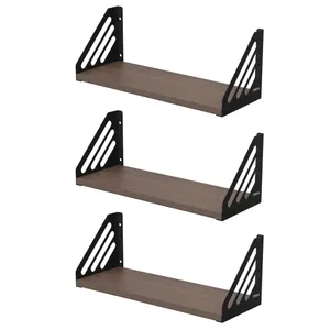 شلف دیواری دینیال مدل خطی کد DN4015 مجموعه سه عددی