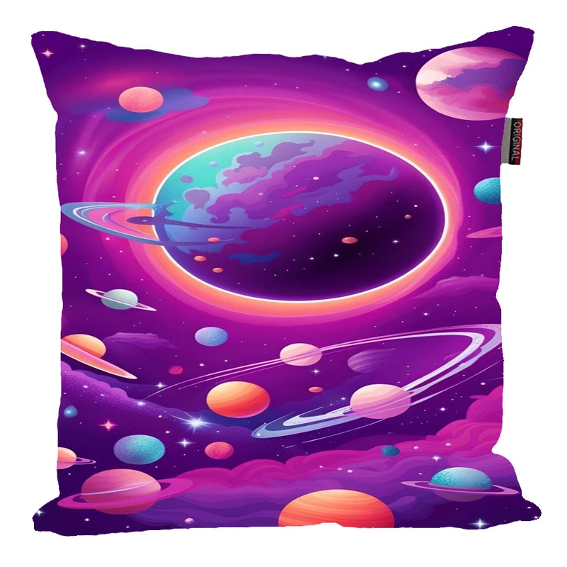 کوسن پاد آفرین مدل فانتزی طرح سیاره رنگی کد P915