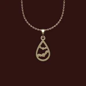 گردنبند طلا 18 عیار زنانه مدوپد مدل خفاش کد W2-1-1174