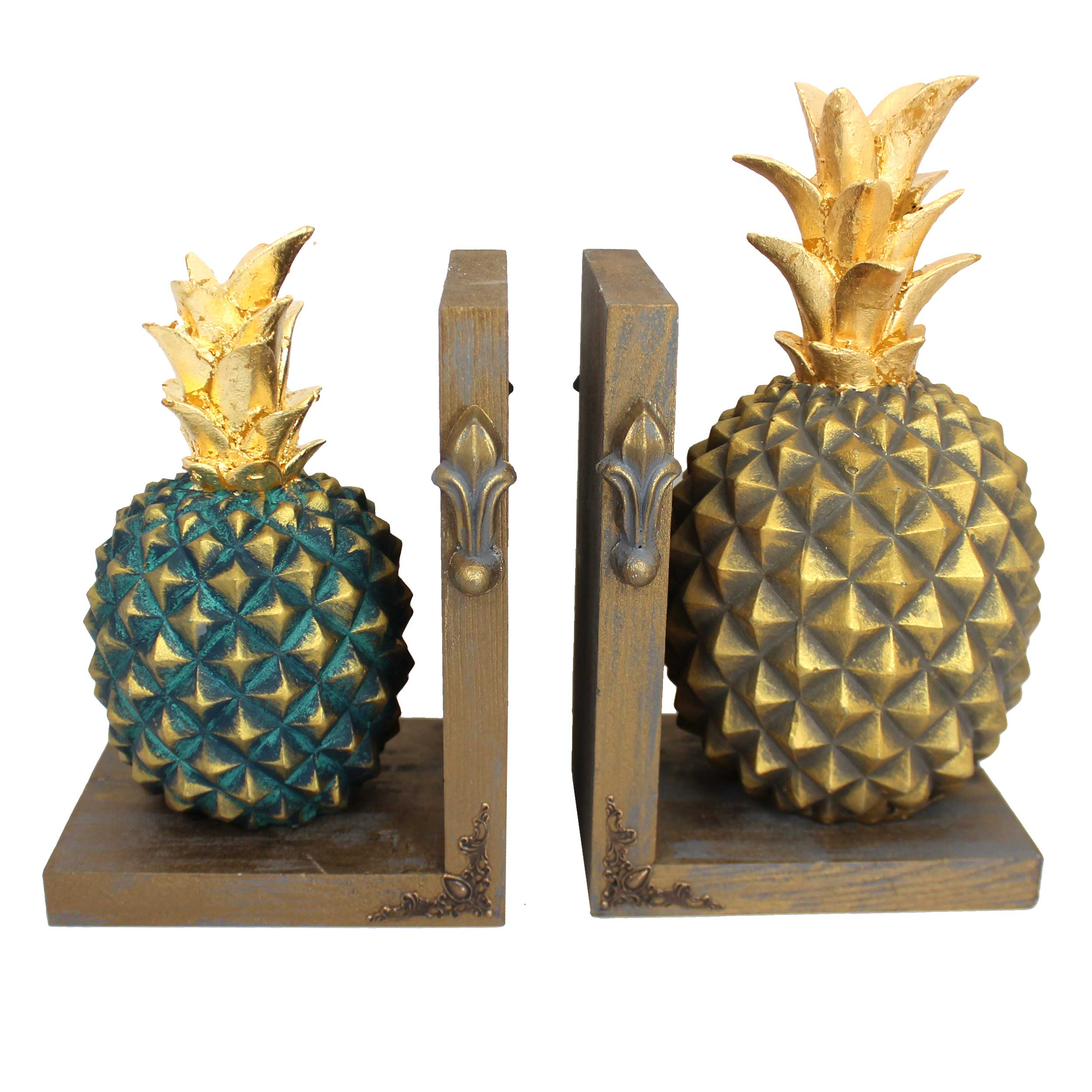 نگهدارنده کتاب دست نگار مدل آناناس مجموعه ۲ عددی 