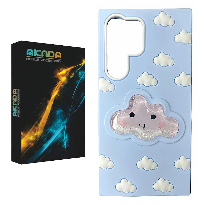 کاور آکادا مدل ابر سیلیکونی مناسب برای گوشی موبایل سامسونگ Galaxy S24 Ultra