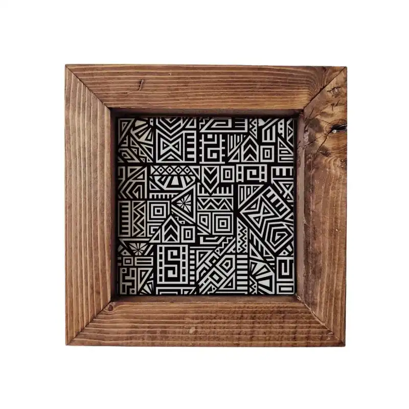 تابلو کاشی گلاک مدل سبک آرت طرح پترن کد FT31