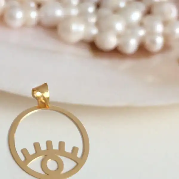 آویز گردنبند طلا 18 عیار زنانه گالری مرجان مدل 0928