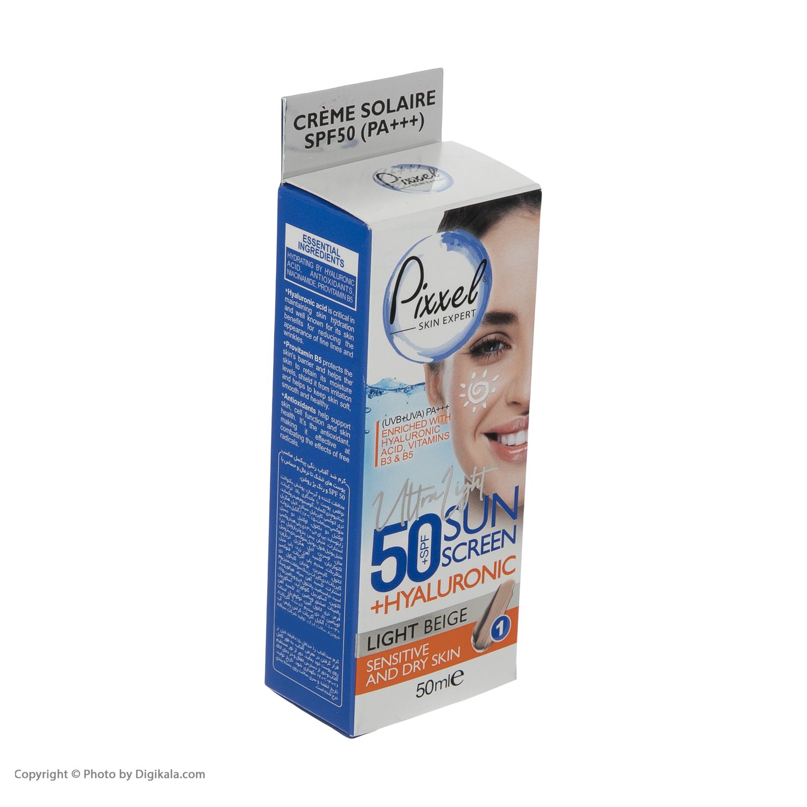 کرم ضدآفتاب رنگی پیکسل +SPF50 مدل LIGHT BEIGE، مناسب پوست‌های حساس و خشک، حجم 50 میلی‌لیتر -  - 6