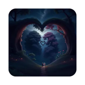 زیر لیوانی کاکتی مدل عاشقانه کد mp12159