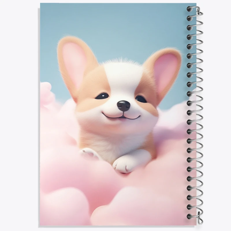 دفتر مشق 50 برگ خندالو طرح سگ کیوت کد N2269