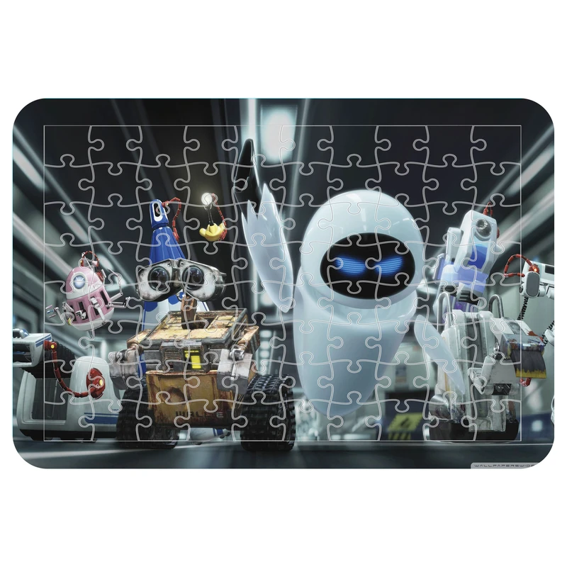 پازل 54 تکه اطلس آبی طرح کارتون وال ای مدل P1838