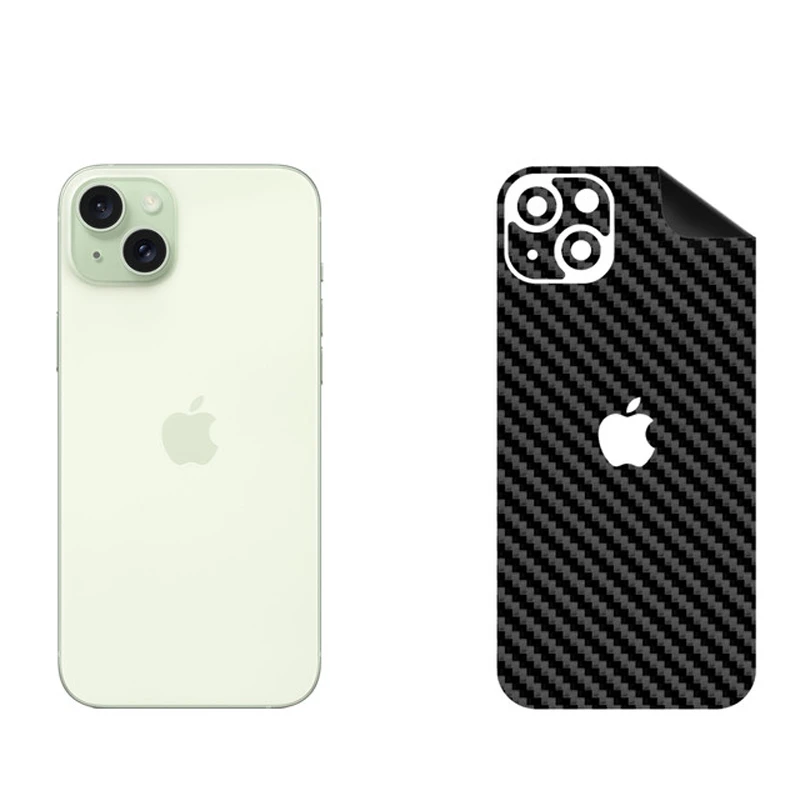 برچسب پوششی بستور مدل BT-Fiber طرح فیبر کربن مناسب برای گوشی موبایل اپل iPhone 15 Plus