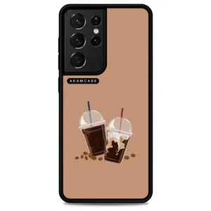 AKAM AMC-WSGS21U-COFFEE-26 Cover For Samsung Galaxy S21 Ultra