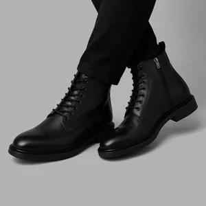 نیم بوت مردانه چرم مشهد مدل J6287-001