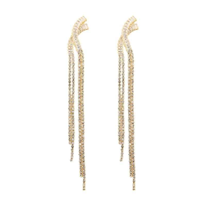 گوشواره میخی زنانه مدل ضربدری نگین دار کد 1815