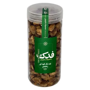 قند شکر قهوه ای با طعم زنجبیلی فدک - 450 گرم