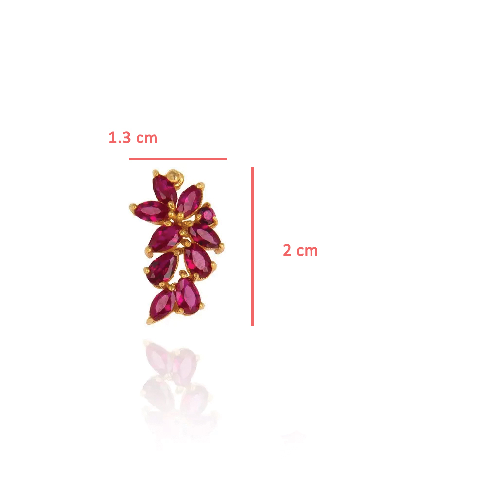 گوشواره طلا 18 عیار زنانه کاپانی مدل ke038