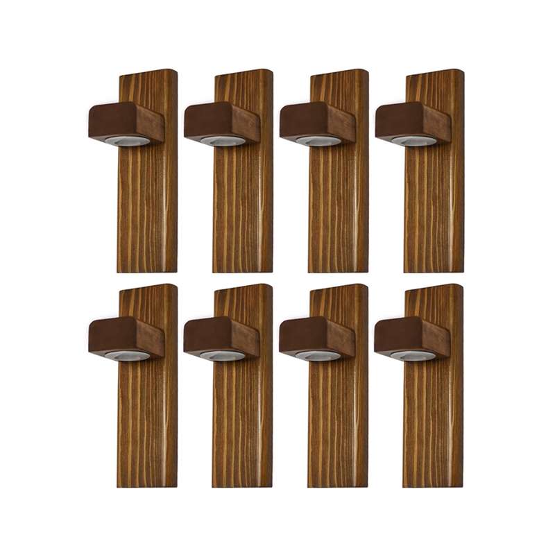 چراغ دیواری مدل چوبی کد W003L مجموعه 8 عددی چراغ دیواری مدل چوبی کد W003L مجموعه 8 عددی