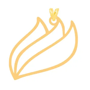 آویز گردنبند طلا 18 عیار زنانه الن نار مدل طرح آويز   گل ELN31666