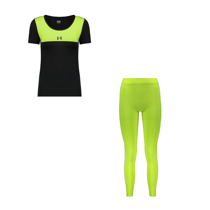 ست تی شرت و لگینگ ورزشی زنانه مدل 4101R-710102