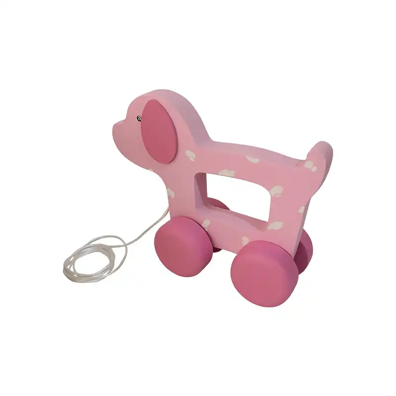 اسباب بازی چوبی مدل سگ ماشینی MKids48-3G