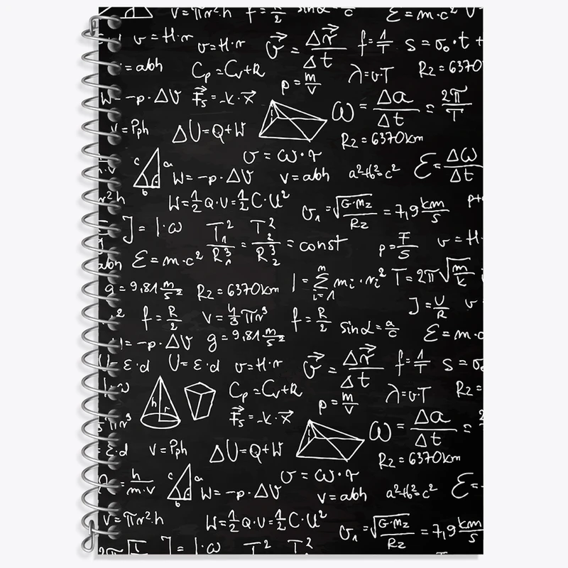 دفتر زبان 50 برگ خندالو مدل سه خط طرح ریاضی کد N322