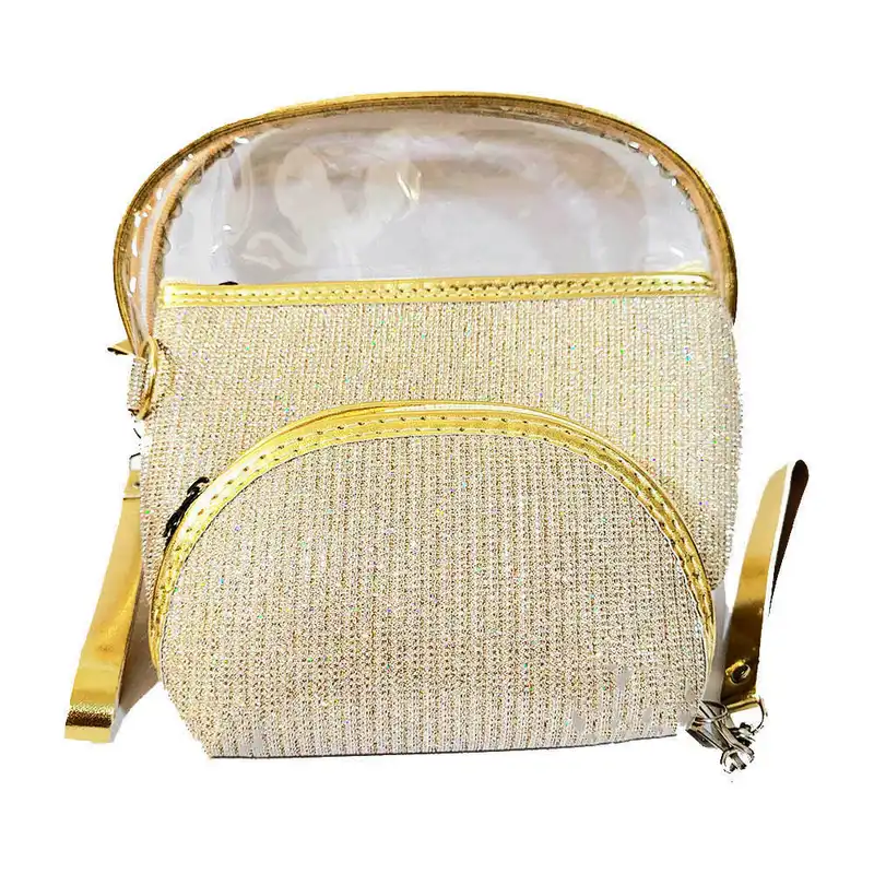 کیف لوازم آرایش زنانه مدل لمه بسته 3 عددی