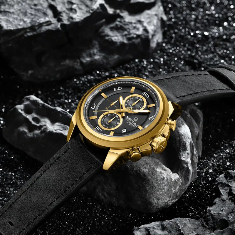 ساعت مچی عقربه‌ای کوارتز مردانه نیوی فورس مدل سه موتوره کد NF8075GB