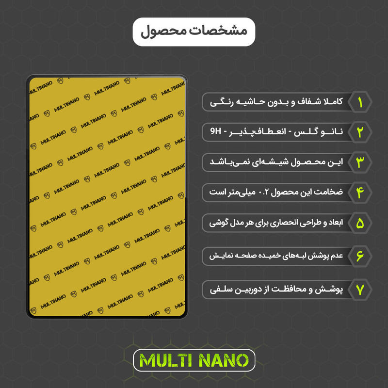 محافظ صفحه نمایش مولتی نانو مدل X-S2N مناسب برای تبلت موتورولا Moto Tab G62 بسته دو عددی