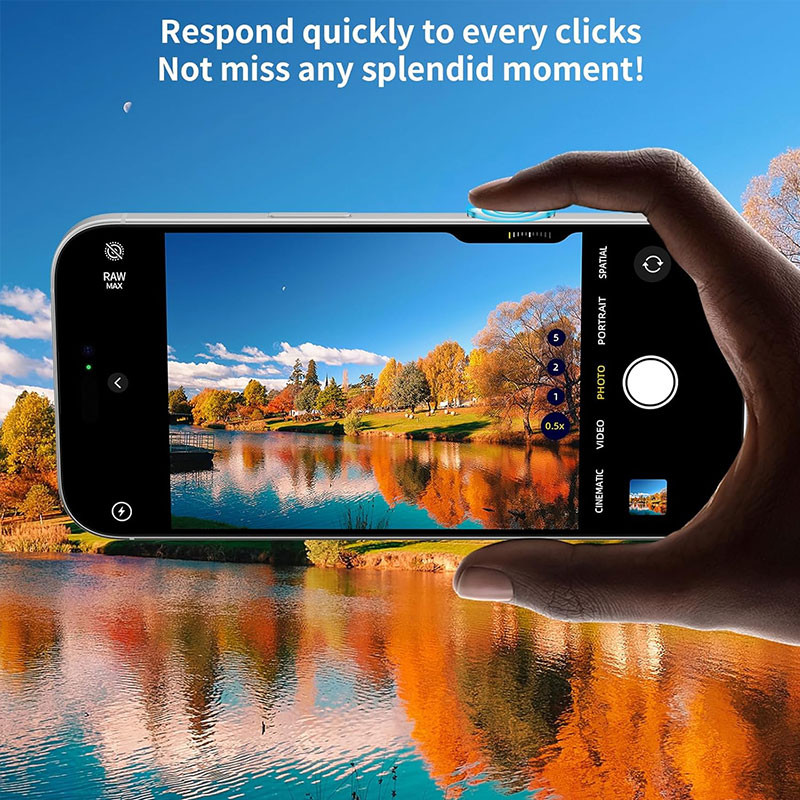 برچسب محافظ دکمه دوربین مسیر مدل RFW مناسب برای گوشی موبایل اپل iPhone 17 Pro / 17 Pro Max