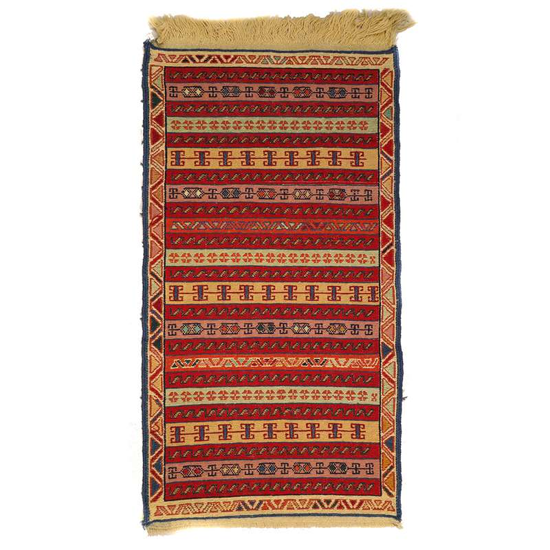    گلیم دستبافت نیم متری مدل ورنی کد 141221