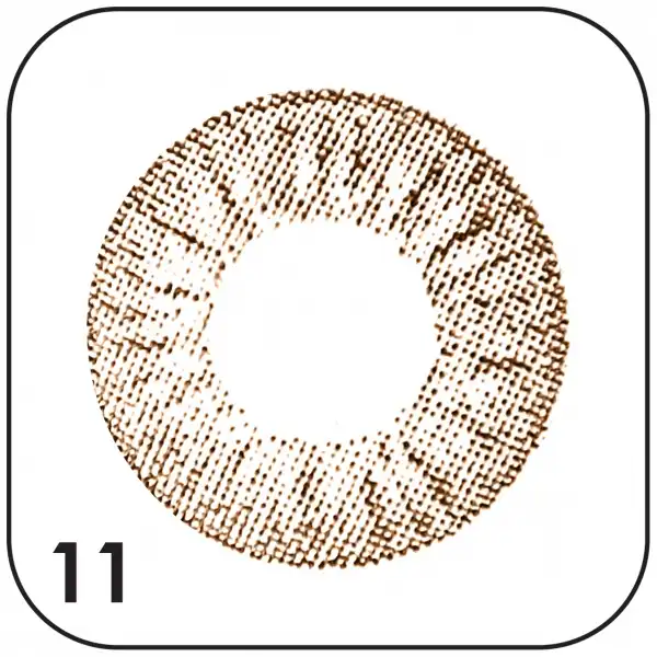 لنز چشم بیوتی شماره 11 رنگ قهوه ای روشن