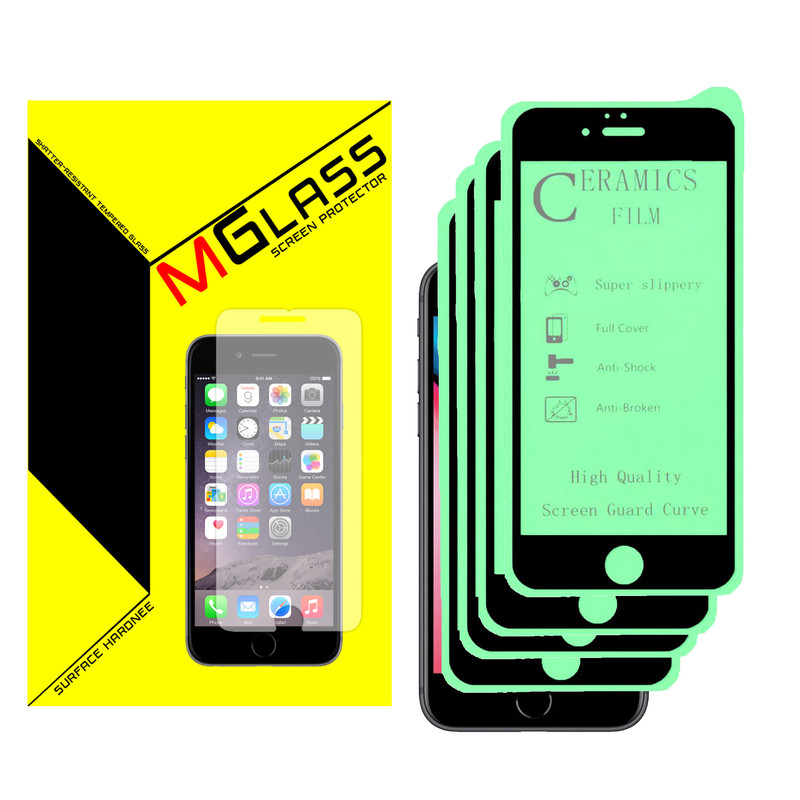 محافظ صفحه نمایش سرامیکی ام گلس مدل MGCR-04 مناسب برای گوشی موبایل اپل IPHONE 7/8 بسته چهار عددی