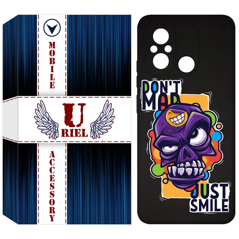 کاور یوریل قاب مدل KSH کد 33 طرح Smile مناسب برای گوشی موبایل شیائومی Redmi 12C