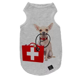لباس سگ و گربه 27 طرح Dog Emergency کد MH233 سایز XL