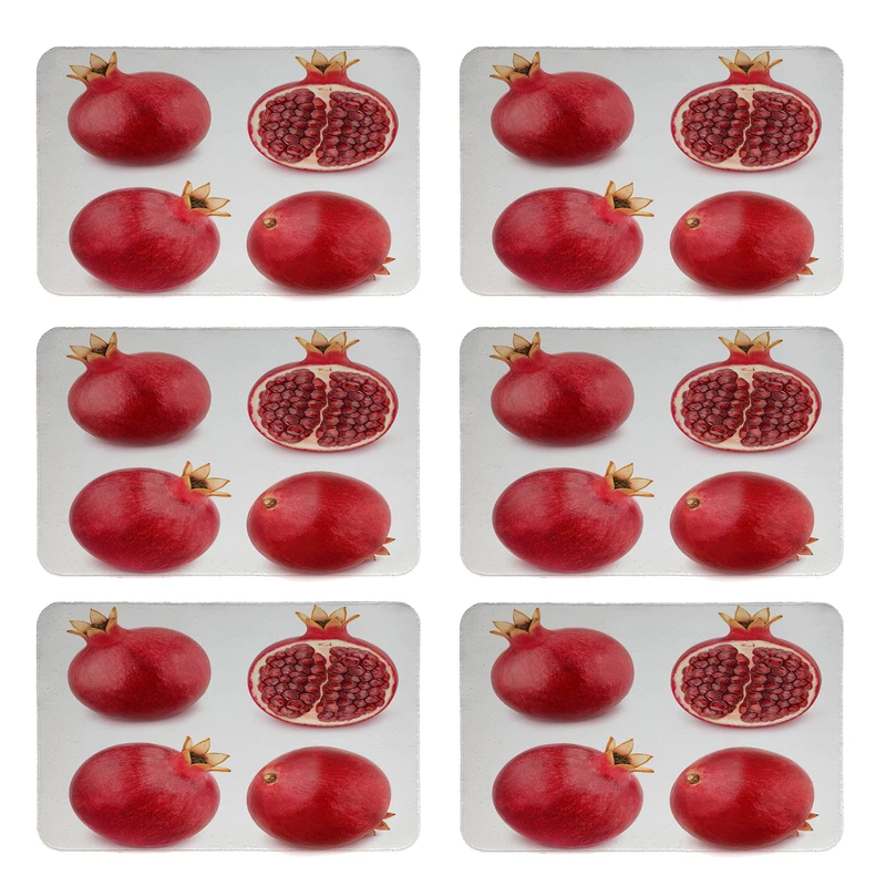 زیربشقابی طرح انار کد 6357 بسته 6 عددی