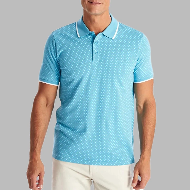 پولوشرت آستین کوتاه مردانه ال سی وایکیکی مدل فیت اسلیم سوپرپنبه