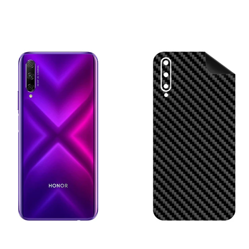 برچسب پوششی بستور مدل BT-Fiber طرح فیبر کربن مناسب برای گوشی موبایل آنر 9X Pro