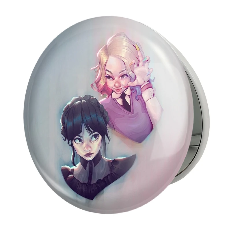 آینه جیبی خندالو طرح سریال ونزدی Wednesday مدل تاشو کد 25252 